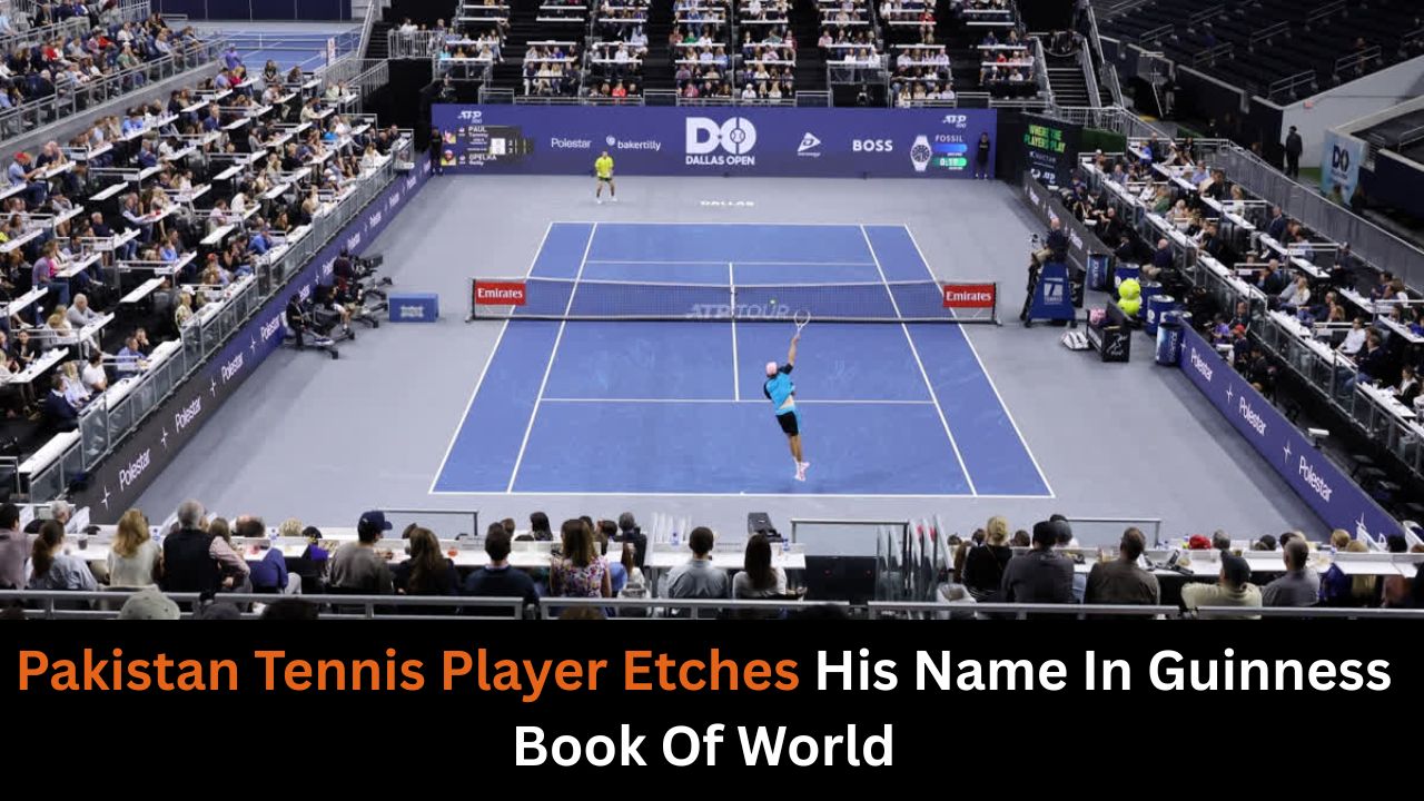 Pakistan Tennis Player Etches His Name In Guinness Book Of World